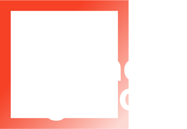 Big Business Agency White Logo with Orange Frame