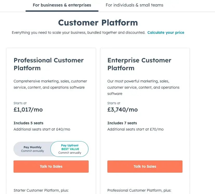 Hubspot pricing august 2024