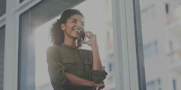 Woman talking on mobile phone